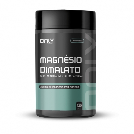 Magnesio Dimalato - 120 Capsulas - Only Nutrition