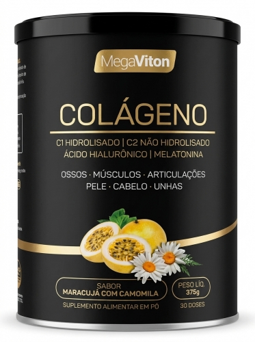 Colágeno UCII + Verisol Maracujá c/ Camomila 375G - Megaviton