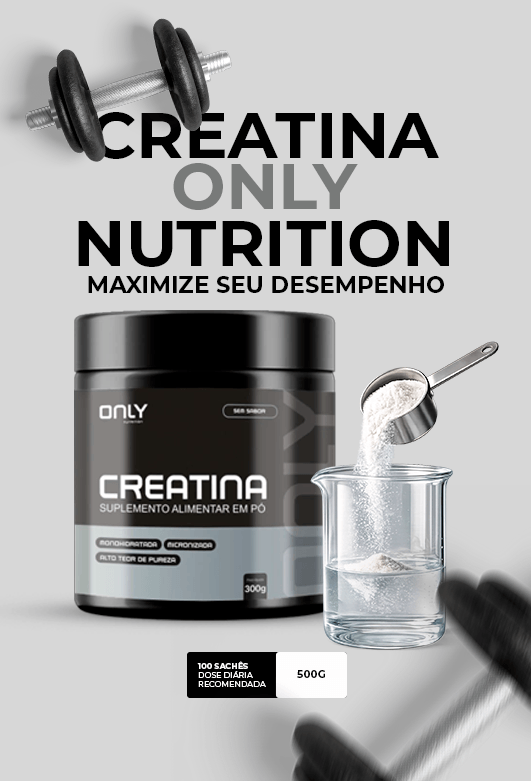 Creatina Monohidratada Micronizada - Pote 300G - Only Nutrition